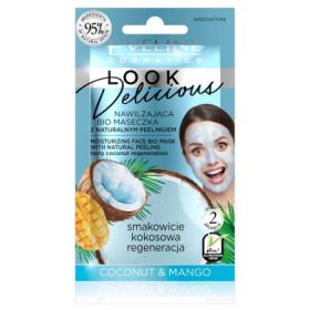 Eveline Look Delicious Nawilżająca BIO Maseczka z naturalnym peelingiem