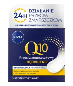 Nivea Q10 Ujędrnianie Krem przeciwzmarszczkowy regenerujący na noc 50ml