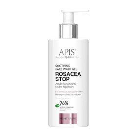APIS Rosacea Żel do mycia twarzy łagodząco-kojący cera wrażliwa i naczynkowa 300ml