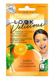 Eveline Look Delicious Energetyzująca BIO Maseczka z naturalnym peelingiem