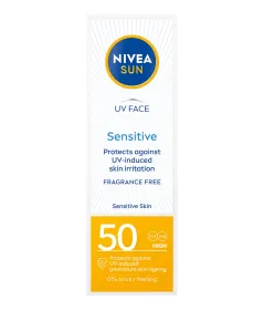 Nivea SUN Krem ochronny do twarzy SPF 50 dla skóry wrażliwej , 50ml 