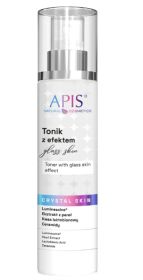 APIS Crystal Skin tonik rozświetlający z efektem glass skin 150ml