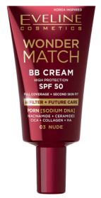 Eveline Wonder Match krem BB z SPF 50 03 nude  30ml 