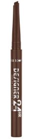 _Miss Sporty Designer 24HR automatyczny eyeliner w kredce 002 fab brown_