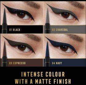 Max Factor Masterpiece wodoodporny eyeliner w płynie 01 Black 1,7 ml