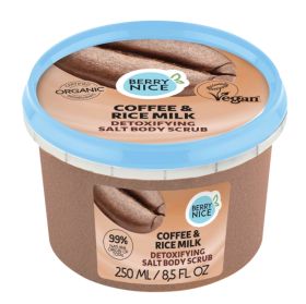 Berry Nice Coffee &amp; Rice Milk Oczyszczający Solny Scrub do Ciała 250 ml_