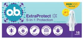 o.b. ExtraProtect 5-in-1 Protection Normal 16szt.