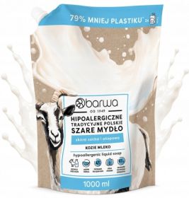 _Barwa Hipoalergiczne tradycyjne szare mydło w płynie kozie mleko 1000ml _